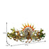 Sun with 7 horse wall art with led
